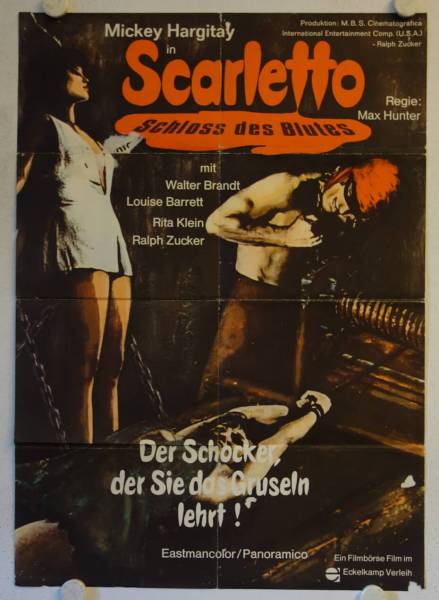 Bloody Pit of Horror original release german movie poster